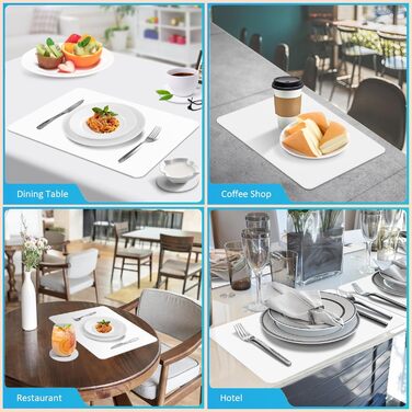 Шкіряний набір з 6 - шкіряна підстилка, що миється, термостійка двостороння водонепроникна підстилка шкіряного вигляду з нековзним