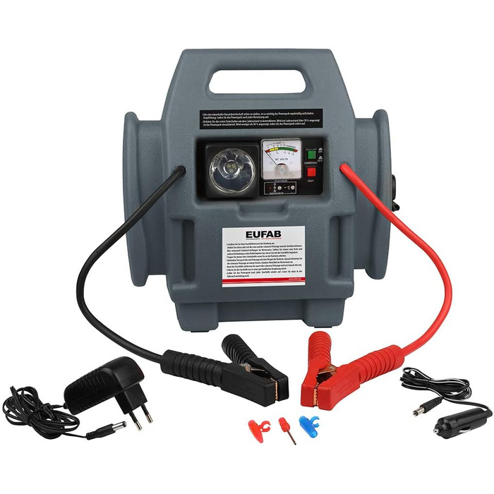 З компресором, 7Ah Grey з одномісним плавзасобом, 16643 Powerpack, Jump Starter