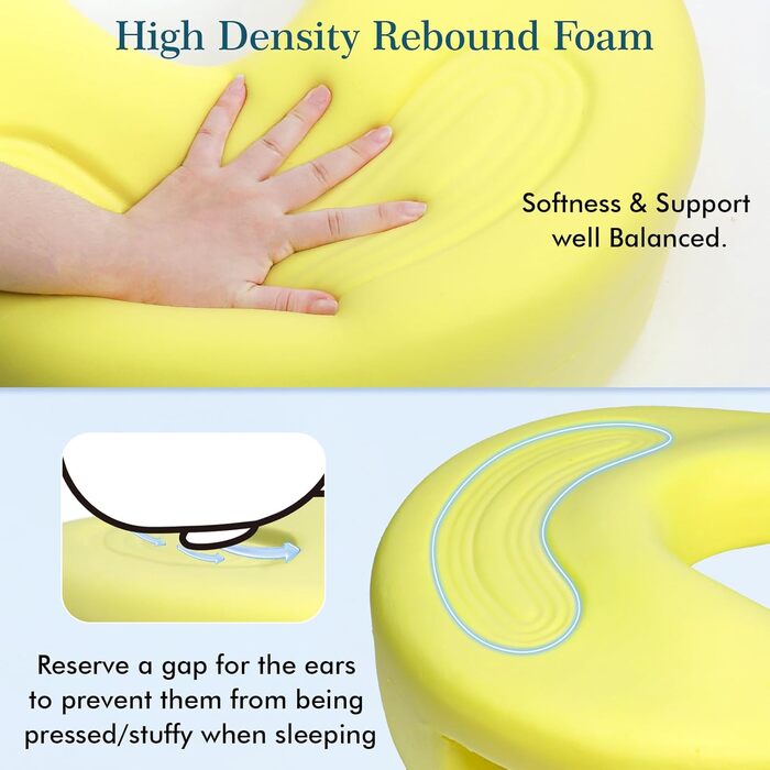 Подушка XIAPIA для сну на боці з проймою, подушка для шиї з піни з ефектом пам&39яті, подушка для голови для сну на боці, зняття тиску на плечі та руки, ергономічна подушка для шиї/підлокітників для сну на спині та животі, сіра