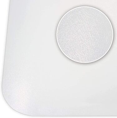 Захисний килимок для твердих підлог KARAT - 100 x 120 см, молочно-білий - Захисний килимок для офісних стільців, захисний килимок для паркету, ламінований килимок з поліпропілену (Revolution)