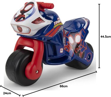 Мотоцикл-балансир Twin Dessert Spidery, Ride-On для дітей від 18 місяців, з міцним декором, широкими пластиковими колесами і батьк