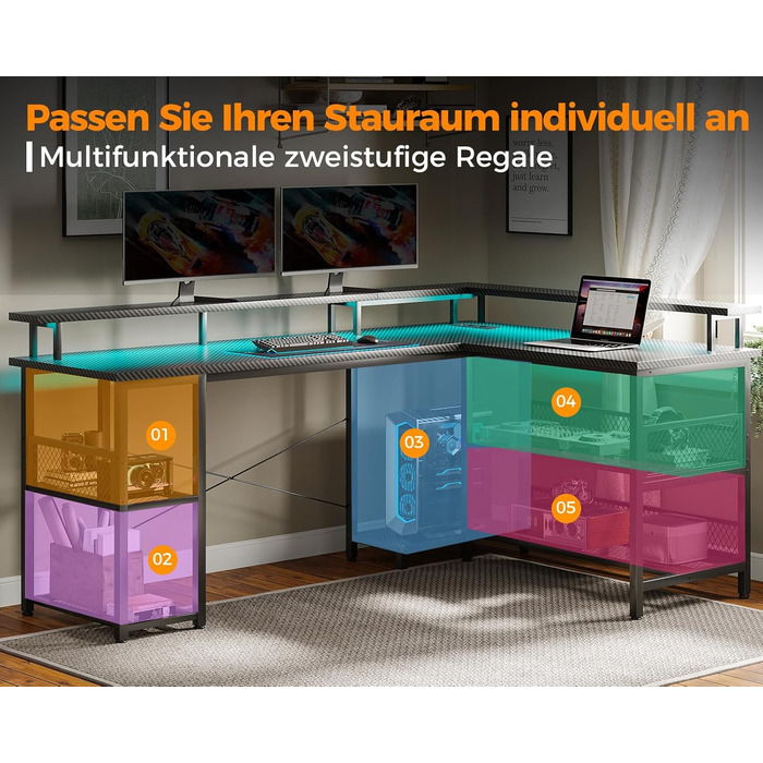 Ігровий стіл ODK, 168 x 120 см, метал / дерево / вуглецеве волокно, чорний