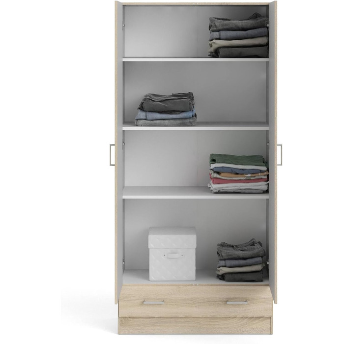 Шафа Dmora з двома дверима та однією шухлядою, кольору дуба, 79 x 35 x В171 см