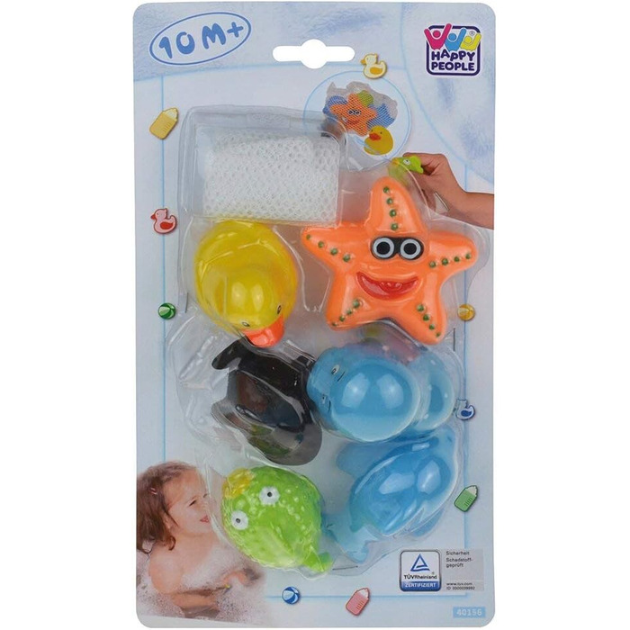 Маленькі друзі для купання з мішечком, 40156 - Happy Baby