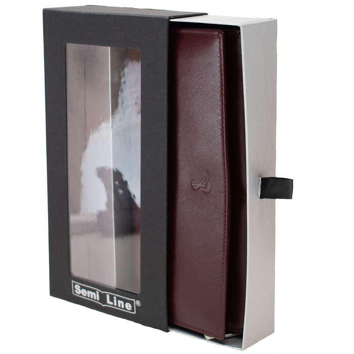 Гаманець жіночий шкіряний Semi Line RFID Dark Red (P8264-2)