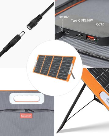 Портативна електростанція FlashFish потужністю 300 Вт із сонячною панеллю 100 Вт, акумулятором LiFePO4 ємністю 179,2 Втгод, швидкою зарядкою 0-80 за 1 годину, функцією EPS, багатофункціональним сонячним генератором для кемпінгу, активного відпочинку на пр