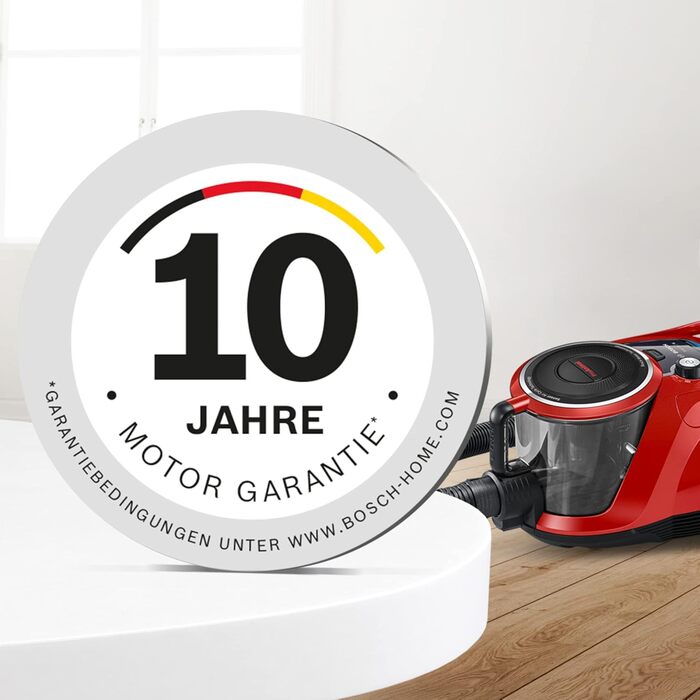 Безмішковий пилосос Bosch серії 6 BGC41PET, пилосос, ідеально підходить для прибирання шерсті домашніх тварин та алергіків, гігієн