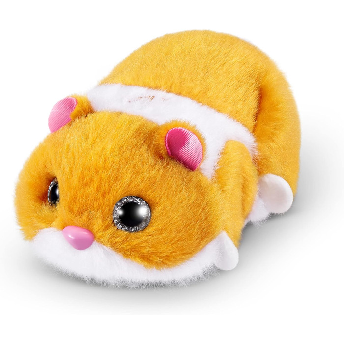Від ZURU, Orange Hamster, Pet Nurture, Soft Toy, Real Alive, 20 Sounds Interactive, Electronic Pet, (Orange)