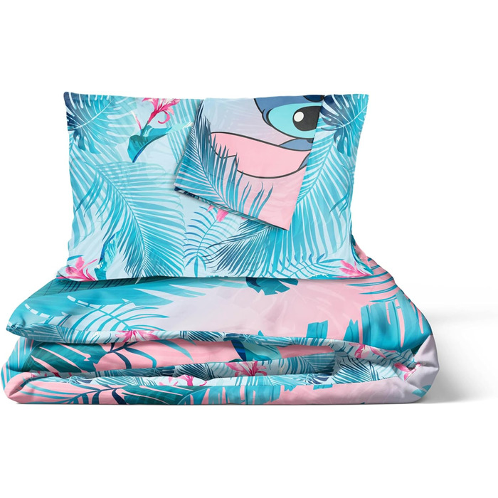 Постільна білизна Disney Lilo and Stitch з квітковим принтом для двох - комплект дитячої постільної білизни, включаючи наволочку 5