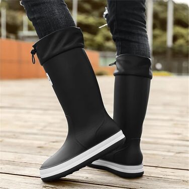 Чоловічі високі гумові чоботи, водонепроникні, протиковзкі, для активного відпочинку на природі, саду, роботи, модні, повсякденні, водостійкі, Y688 зелені, без плюшу, 39 EU