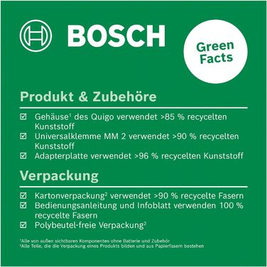Хрестоподібний лазерний рівень Bosch Quigo з універсальним затискачем MM 2 (Новий) III затискач