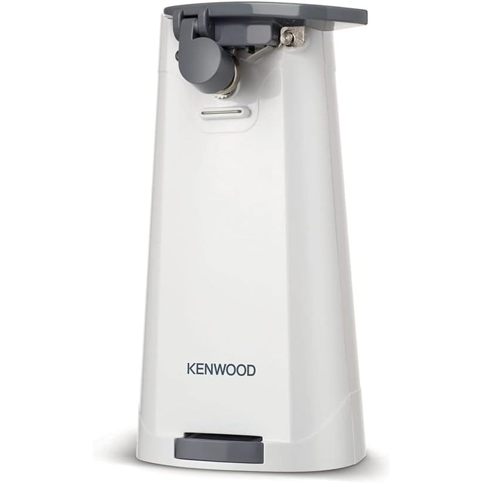 Електричний консервний ніж Kenwood CAP070. A0WH, багатофункціональний кухонний гаджет 3-в-1 із вбудованою точилкою для ножів, відкривачкою для консервів і відкривачкою для пляшок, з намотувачем кабелю, 70 Вт, білий