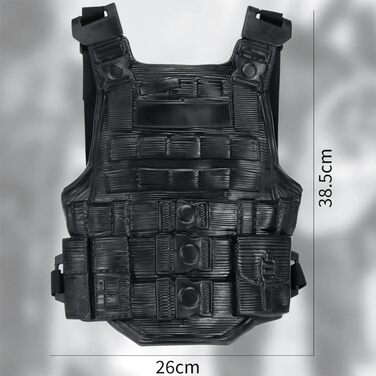 Тактичний комплект шолома та захисного жилета для дітей з ліхтариком, багатофункціональне бойове спорядження для косплею, страйкболу та ігор на свіжому повітрі, чорний