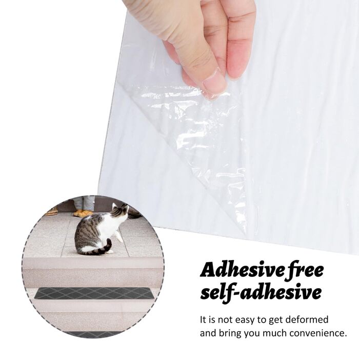 И самоклеючі сходинки 30x8 дюймів ПВХ протиковзкі сходинки критий нековзний килимок для сходів для дітей та домашніх тварин, 4 шт.