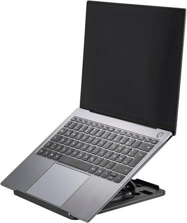 Підставка для ноутбука Hama з поворотом на 360, 8 рівнями нахилу, для ноутбуків до 15,6 дюймів (макс. 40 см), сумісна з ПК