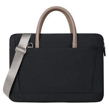 Сумка для ноутбука FUNSEED для чоловіків, 15 дюймів (38,1 см), поліестер, легка, міцна, робоча, для комп&39ютера, ноутбука, сумка-мессенджер, портфель для подорожей, офісу, чорна