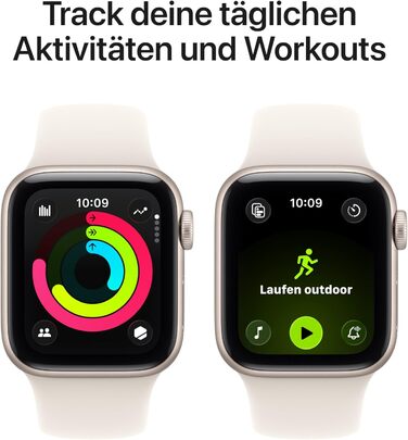 Розумний годинник Apple Watch SE 3 GPS Cellular 40 мм з алюмінієвим корпусом Polaris та спортивним ремінцем Polaris (S/M) Фітнес-трекер та трекер сну, пульсометр, завжди ввімкнений дисплей, водонепроникність S/M - для обхвату 130-180 мм Корпус 40 мм Polar