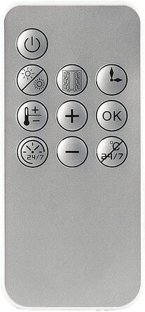 Настінний вентилятор-обігрівач Sichler Household Appliances компактний настінний вентилятор-обігрівач з цифровим термостатом, таймером, 2000 Вт (обігрівач, настінний обігрівач, охолодження)