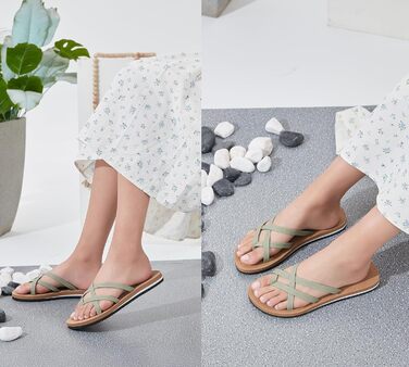 Жіночі шльопанці TARELO, літні, розмір 36-41, A, зелені, 37 EU