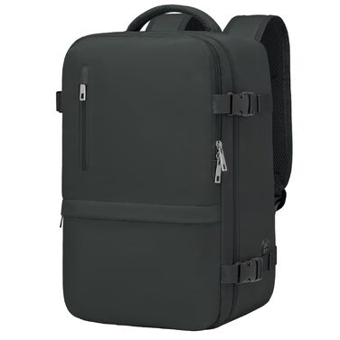 Рюкзак для ручної поклажі 40x30x20 для Ryanair, сумка для ручної поклажі під сидінням, жіноча мала дорожня сумка, рюкзак для подорожей у літак, багажна сумка, чорно-сіра, 40 x 28 x 20 см, 20 л