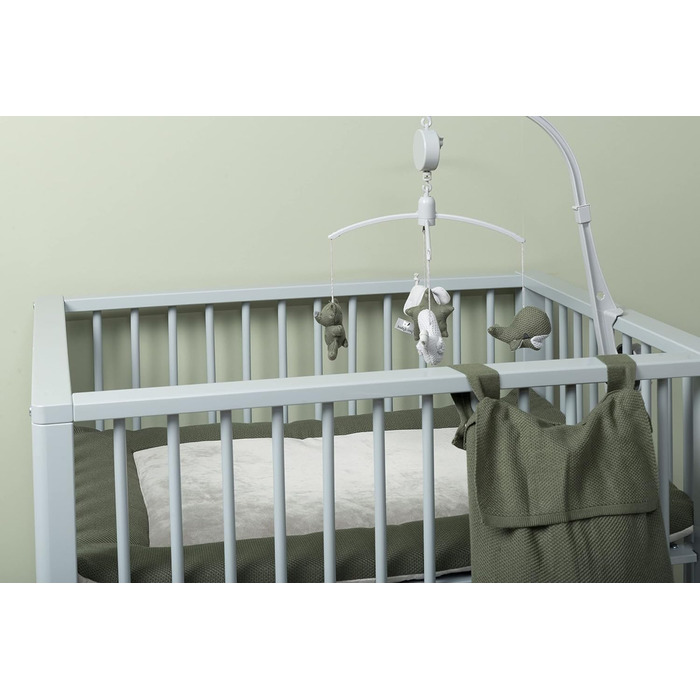 Мобіль Baby's Only Music Mobile Baby Animals, в'язані фігурки, Old Pink