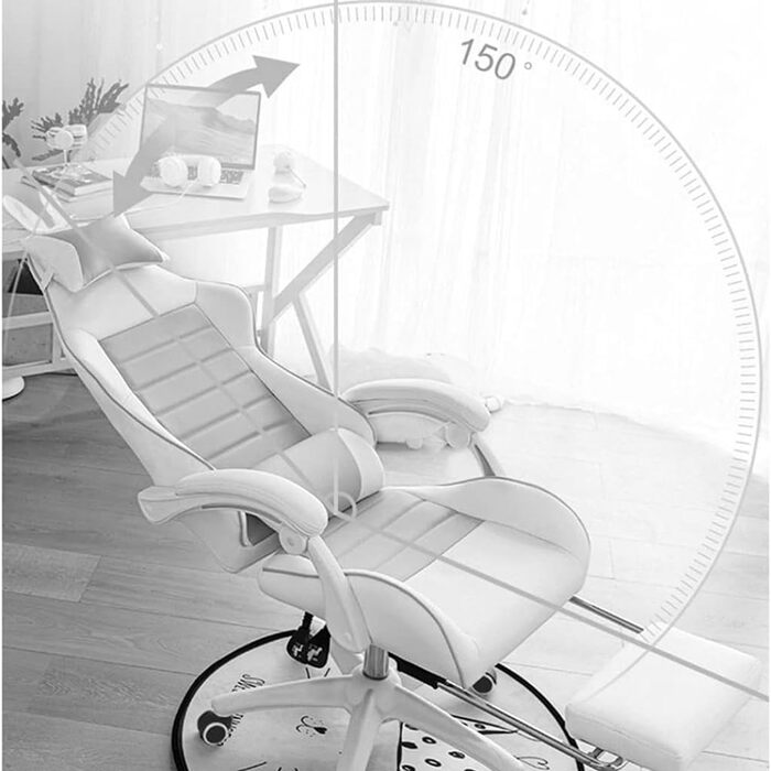 Ігрове крісло, комп&39ютерне крісло, крісло для домашнього офісу, крісло для інтернет-кафе, ігрове крісло зі спинкою, регульоване та обертове крісло