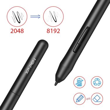 Графічний планшет XP-PEN G430S, стилус, пасивний, 8192 шари, розмір 4 x 3 дюйми, для гри в OSU та Signature G430S Black