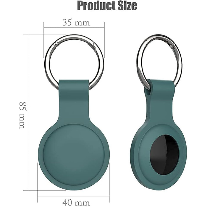 Чохол для підвіски Apple AirTag, брелок Airtag силіконовий стійкий до подряпин, чохол для Air Tag з кільцем для ключів 5 шт., 5 шт
