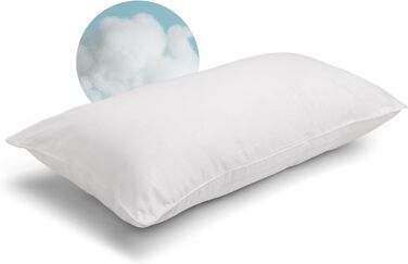 Водяна подушка Mediflow - Ортопедична подушка з волокна Elite Collection для зняття болю в шиї, регульована водяна подушка для сну, біла (40 x 80 см)