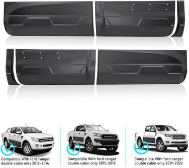 Панель кузова JHCHAN Door Guard для подвійної кабіни Ford Ranger 2012-2022 T6 T7 T8 Wildtrak Raptor XL XLT XLS Limited Tremor Platinum MK2 MK3 Кузовна панель