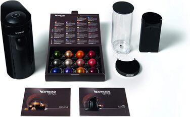 Еспресо-машина Nespresso Vertuo ENV150B від De'Longhi, кольорове чорнило чорне, капсули Vertuo System, 1,1 літра, чорний