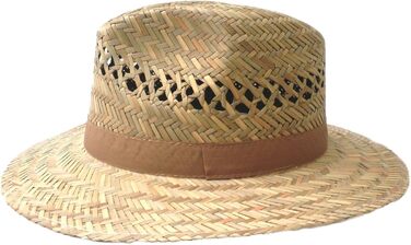 Солом&39яний капелюх Faustmann, чоловічий/жіночий, розмір 55-63 XXL, прямий козирок, 55, натуральний