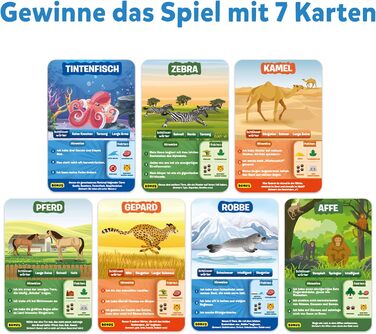 Карткова гра Skillmatics - 10 разів вгадай тваринний світ, подарунки для дітей від 6 років, чудова забава для подорожей та сімейни