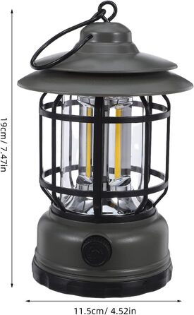 Акумуляторний світлодіодний кемпінговий ліхтар Наметовий ліхтар для використання на вулиці під час відключення електроенергії, ідеально підходить для походів та подорожей аварійний ліхтар для походів та кемпінгу, оливково-зелений