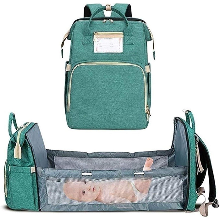 Портативний пеленальний мішок, багатофункціональний водонепроникний рюкзак для підгузників, дитяче ліжечко для подорожей дитяче лі