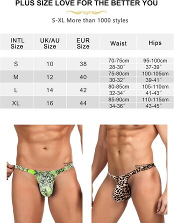 Чоловічі стрінги-танга ohyeahlady, еластичні, XL