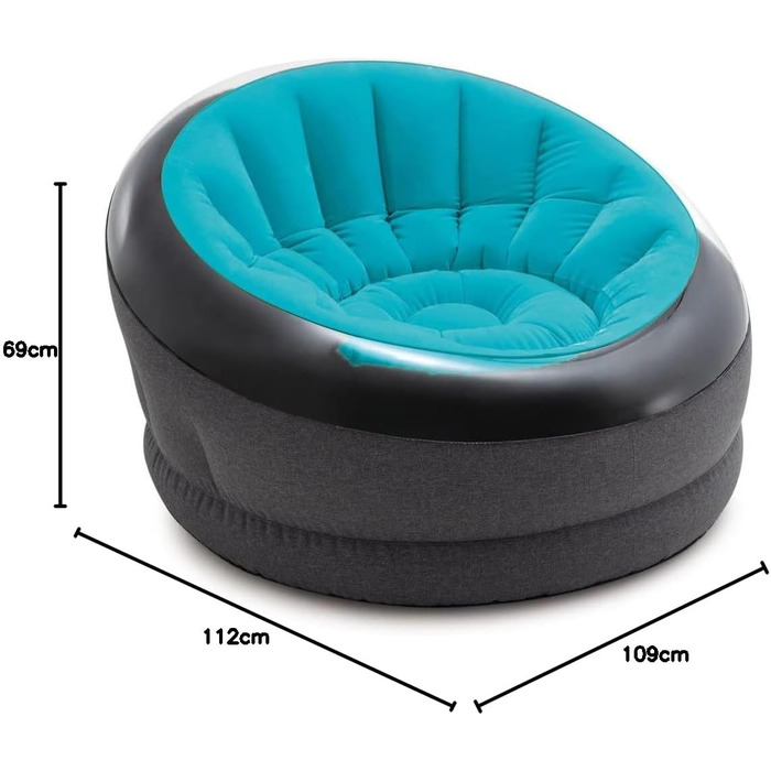 Крісло-надувне крісло Assorted Empire, вініл, багатобарвне, 112 x 109 x 69 см, 68582NP