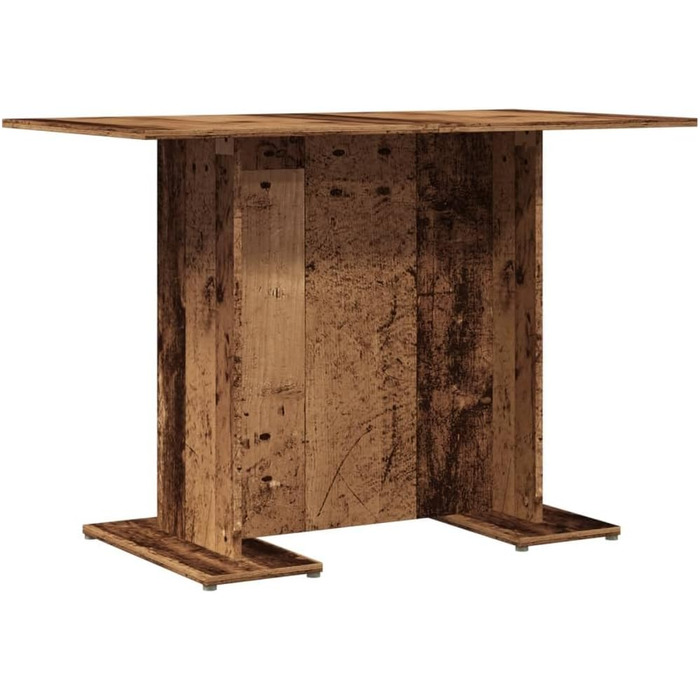 Обідній стіл vidaXL, Кухонний стіл, що легко доглядається, Обідній стіл, Кухонний обідній стіл, Імітація переробленої деревини, 110x60x75 см, Інженерна деревина