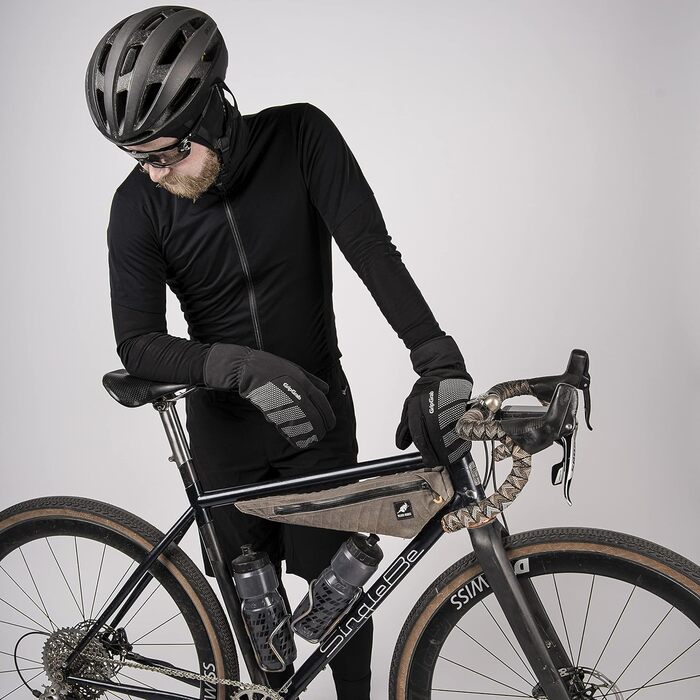 Зимова велосипедна Балаклава Термальна флісова маска для обличчя М&39яка тепла велосипедна підшоломна спортивна маска Чорний 57-60 суцільний колір