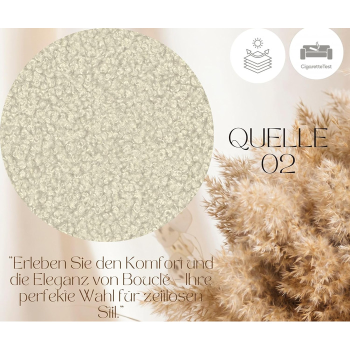 Ліжко Moon з м&39якою оббивкою 90x200 120x200 140x200 160x200 180x200 200x200 з металевою коробкою для зберігання, плетіння букле, без матраца (Source 02 - Cream, 160x200) Source 02 - Cream 160x200