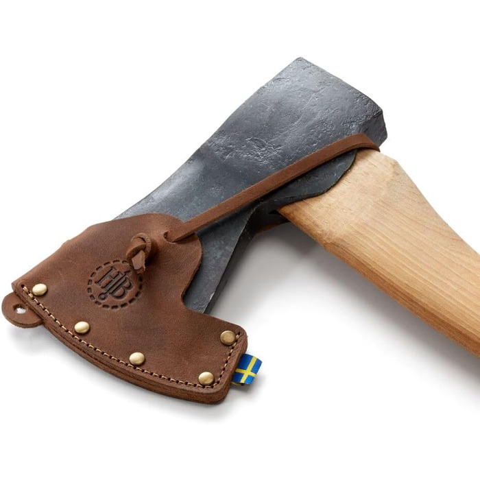 Сокира кувалда EKELUND 510мм Hultafors Виготовлена в Швеції 1210г Преміальна сокира з ручкою з гікорі Скандинавська заточка У комплекті шкіряний захист леза 841710