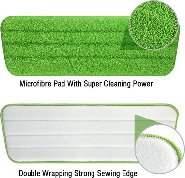 Чистячих подушечок з мікрофібри для швабри, змінна кришка для швабри для підлоги, поглинаюча чистяча подушечка для швабри з розпил