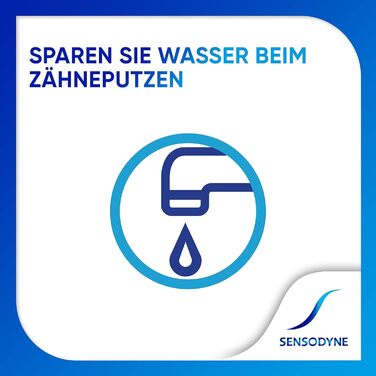 Зубна паста Sensodyne MultiCare ніжна біла, 4 шт. 75 мл, щоденна зубна паста з фтором, для чутливих зубів біла зубна паста з фтором