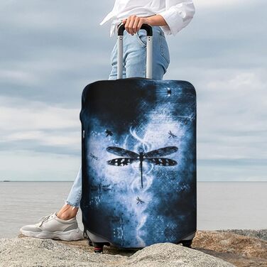 Чохол для валізи Чорна Стріха, міцний захист для багажу, підходить для валіз розміром 45.7-81.3 см, малий, Чорний