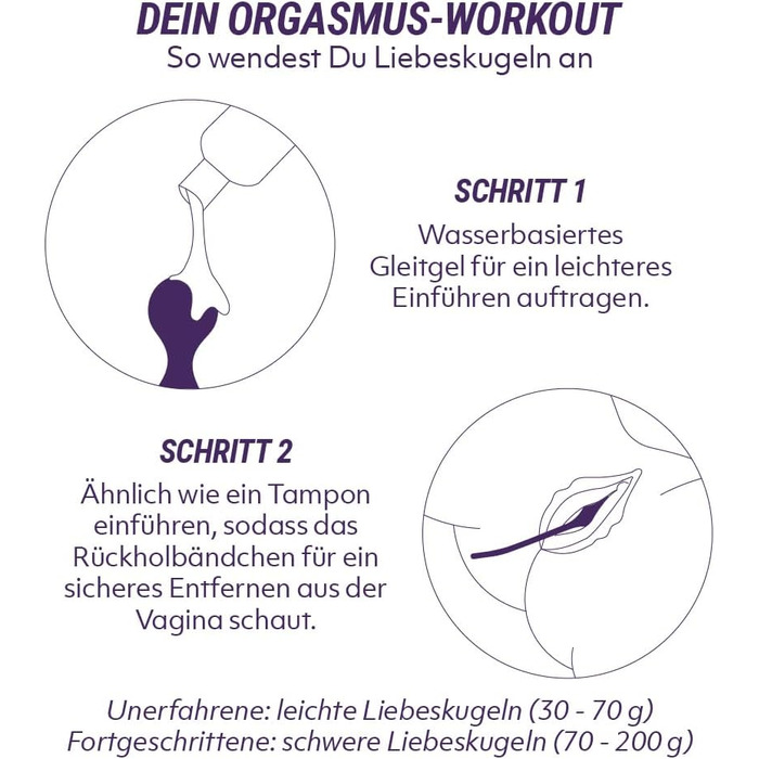 Кульки для тренування м’язів тазового дна AMORELIE Joy, 75 г, силіконові, жовті, водонепроникні