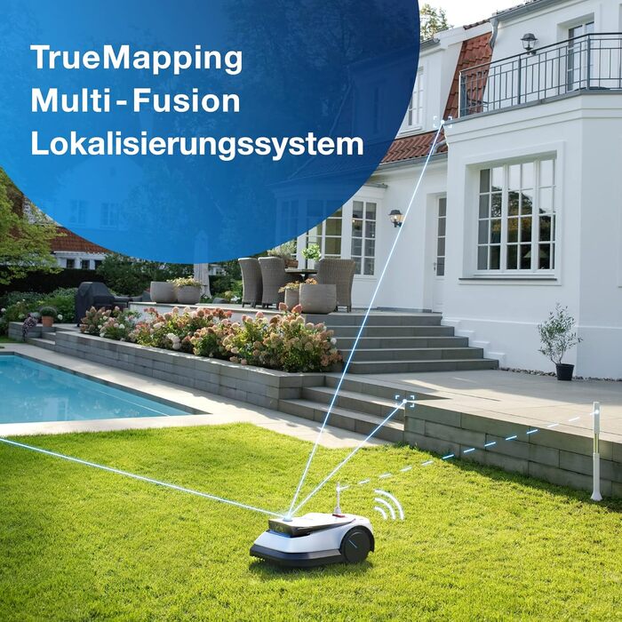 Роботизована газонокосарка ECOVACS GOAT G1 без обмежувального дроту для садів площею до 1600 квадратних метрів (AIVI 3D обхід пере