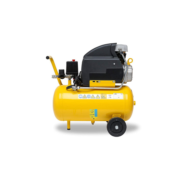 Повітряний компресор ABAC POLE POSITION B20 BASELINE, 24-літровий повітряний компресор, подвійний манометр, макс. тиск 8 бар, впор