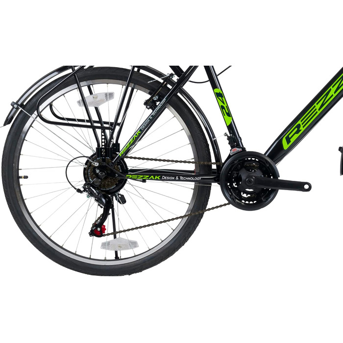 Дюймовий міський велосипед, велосипед для хлопчиків, дитячий велосипед, міський велосипед, 21 передача, чорний/зелений, НОВИНКА-047, 24-