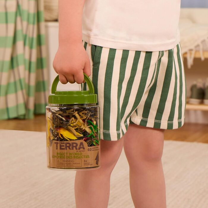 Набір іграшок Terra з колекції фігурок тварин, комах і павуків, 60 предметів - тарантул, коник, скорпіон, бабка та багато іншого -