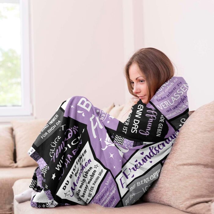 Подарунки для найкращого друга, подарунок для найкращого друга, подарунок на день народження найкращого друга, подарунок на день народження найкращого друга, подарунки для жінок, подарункова ковдра для подруг 150130 см найкращий друг 150130 см